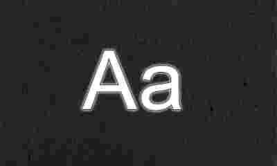 Объемные световые буквы со шрифтом без засечек